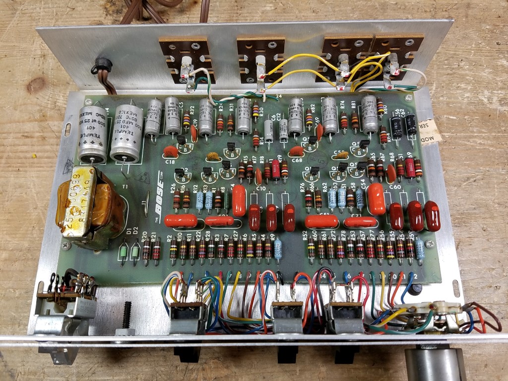 An inside view of a Series I Mass Production model showing original unreplaced components.